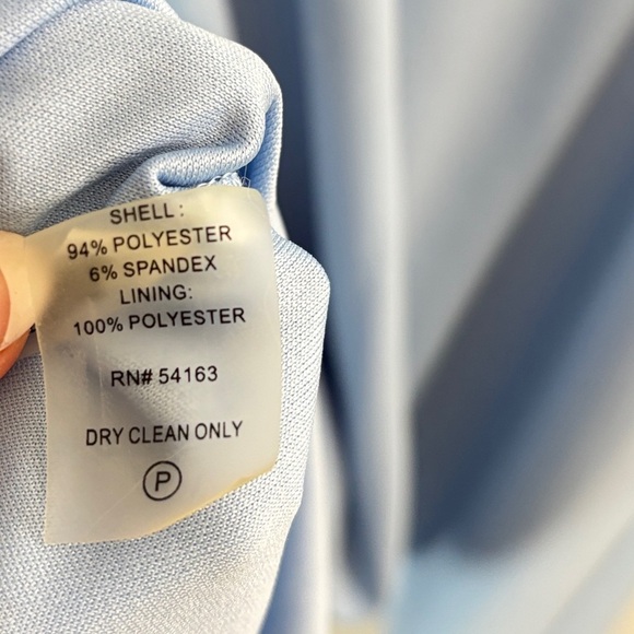 Calvin Klein Blue Flutter Sleeve Midi Dress - Picture 5 of 5